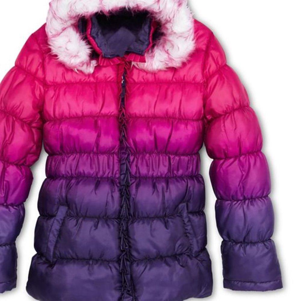 XOXO Beetroot Purple Puffer Jacket with Hood